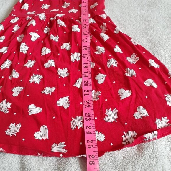 George Girl's Size M (7-8) Red White Canada Day Sleeveless Cotton Dress - Picture 6 of 6